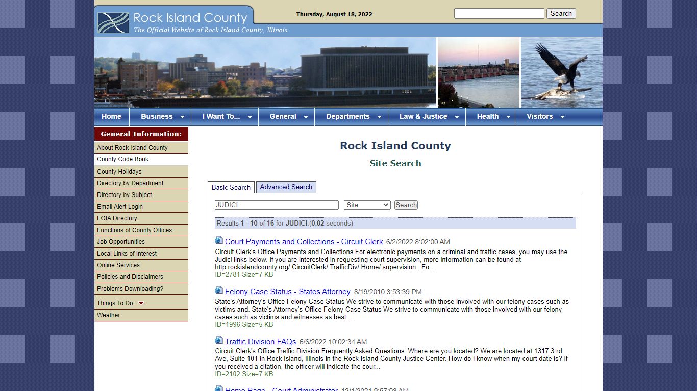 Rock Island County Site Search